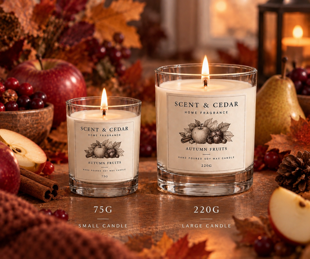 Autumn Fruits Scented Soy Wax Candle